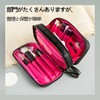 Ginhkok Makeup Pouch, Large Capacity, Dividers, Small Items, Pouch, Cosmetic