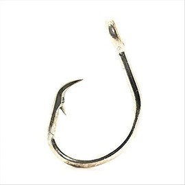 Mustad Classic 2 Extra Strong in Line Point Duratin Circle Fishing Hook | Strong for Heavy Tuna | Fewer Deep Hooks For Catch and Release, [Size 12/0,Pack 100]