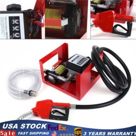 12V DC 175W Electric Fuel Transfer Pump Big Flow Rate With Fuel Meter Nozzle