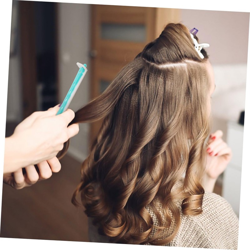 POPETPOP 24本セット カーリング用パーマロッド ヘアカーラー 柔軟性 髪傷めず簡単 Diyスタイリングツール
