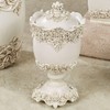 Touch of Class Victoria Rose Antique Ivory Covered Jar for