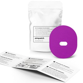 SIMPATCH SIMPATCH C Guardian, Enlite Adhesive Patch (25-Pack) C Waterproof Adhesive, CGM Patches (Purple)