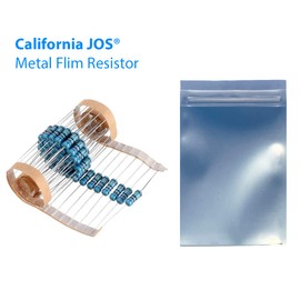 California JOS 100pcs 2.2 ohm Resistor 1/2w (0.5Watt) ±1% Tolerance Metal Film Fixed Resistor, Multiple Values of Resistance Optional(2.2 ohm, 2.2 R, 2.2 Ω)