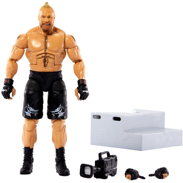 Mattel WWE Brock Lesnar Elite Collection Action Figure, 6-inch Posable Collectible Gift for WWE Fans Ages 8 Years Old & Up