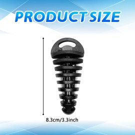 Msyuusr 2 Pieces 0.6"-1.5" Dirt Bike Exhaust Plug, Motorcycle Dirt Bike Muffler Exhaust Wash Plug，2 Stroke Rubber Exhaust Silencer Fit for Most Motorcycle Bike (2PCS)