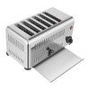 6 Slices Commercial Toaster Bread Baking Machine, Stainless Steel Toaster