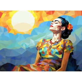 Cross & Glory - Celestial Frida: Colors of The Sky - 1000 Piece Puzzle for Adult