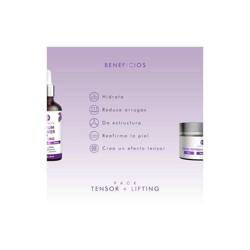 PUREZA NATUR Pack Tensor + Lifting serum tensor y crema