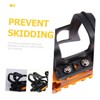 Mipcase 1Set Wear Resistant Bike Toe Clips with Replaceable Straps
