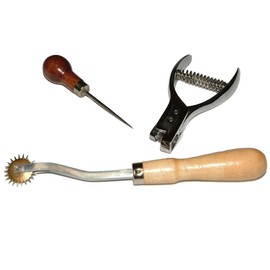 Pattern Notcher, Awl, Tracing Wheel. Pattern Making Pack. The most Common tools for your apparel construction class. A Must for fashion designers. IDS International Design Supplies KIT