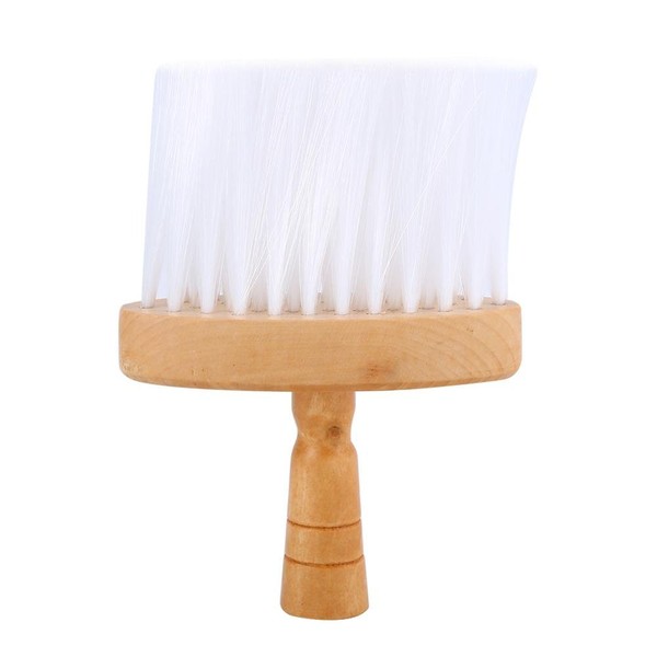 Asixx Hair Duster Brush, 1 Piece Soft Neck Duster Brush Hair Clean Hair Brush Wooden Handle Tool for Hairdressers