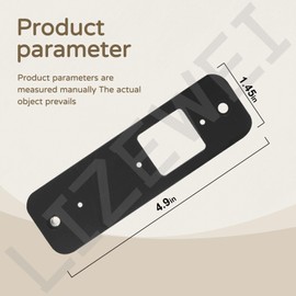 Vinyl Siding Mount for Blink Doorbell Siding Mount, Apply to 4" Standard Vinyl, Hardi Board, Aluminum Video Doorbell, Black - with Screws