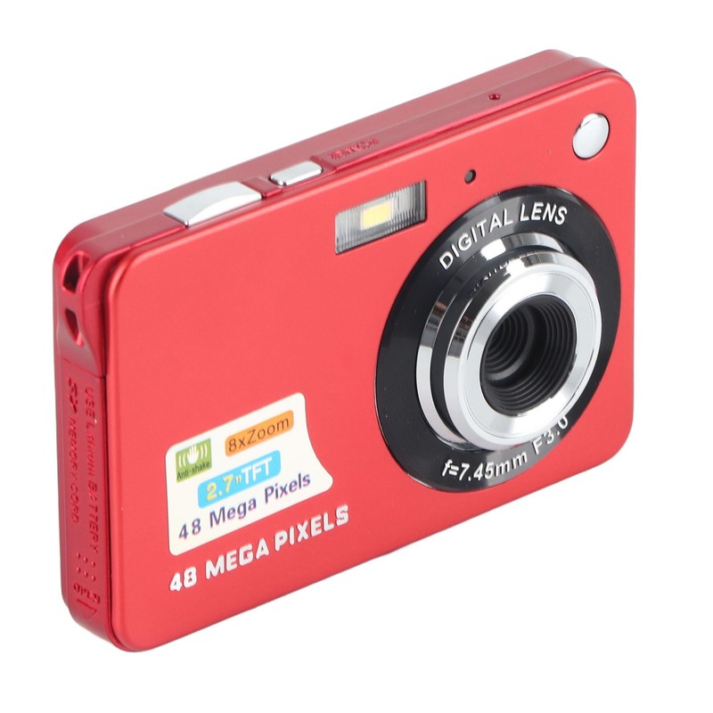 Digital Camera, 48MP 4K Anti-Shake Digital Camera, Support 128GB Memory