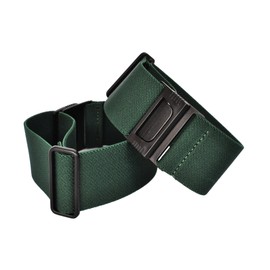 KASAJIMA One-Touch Garter, 2 Pieces, Hem Stopping Band, Bicycle, Motorcycle, Easy Adjustment, One-Touch, Made in Japan, green, Free size