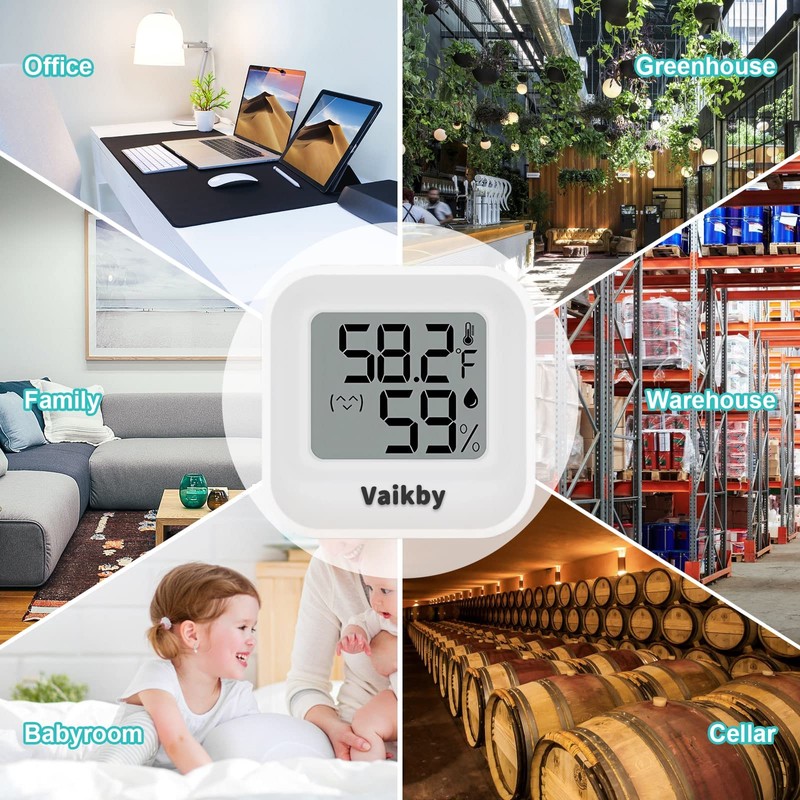 Indoor Humidity Meter Hygrometer 4Pack, Room Thermometer for Accurate Room