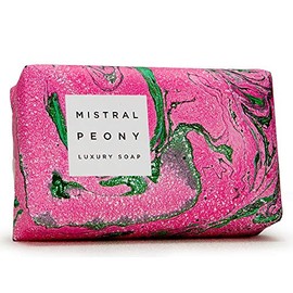 Mistral Marbles French Bar Soap Marbles Peony, 7 oz