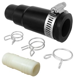 Fit for InSink-Erator Garbage Disposal,Universal Connector for Portable Dishwasher Faucet Adapter,Includes 1 Clamp,1 Inlet and 3 Spring Clamps,Replacement for Dishwasher Hose and Drain Hose Extension