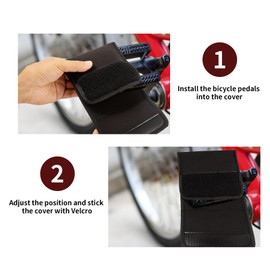 Bicycle Pedal Covers, Pack of 2 Neoprene Bicycle Pedal Covers for Protection during Bicycle Transport, Waterproof Pedal Covers for Bicycle Pedals