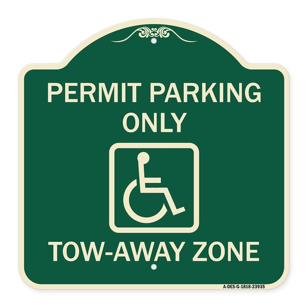 SignMission Designer Series Sign - Georgia ADA Handicapped Parking Sign