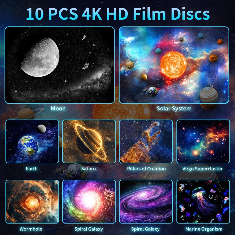 2025 Upgraded Projector, HD Brighter Wider Projection Planetarium Star ProjectorLamp