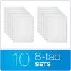 Oxford Write On Binder Dividers for 3 Ring Binder, 1/8