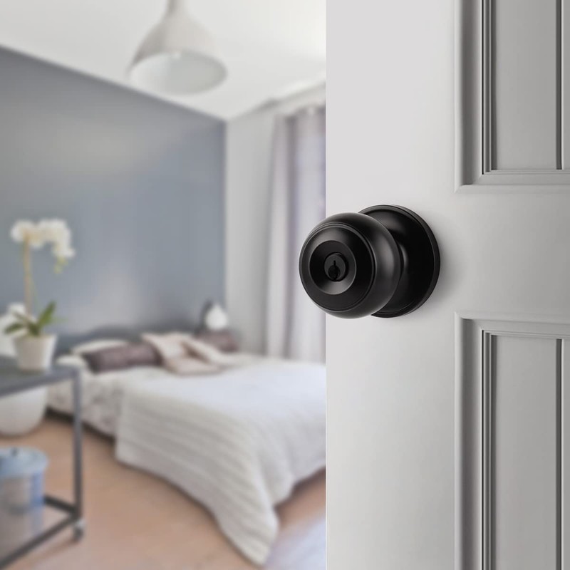 Probrico 3 Pack Keyed Alike Combo Pack Entry Door Knobs,