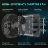HG Power Upgraded 10 Inch Shutter Exhaust Fan, 647CFM Low