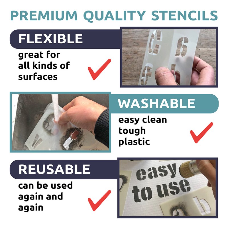 Dovetails Vintage Big Letter O Stencil 120 mm tall Modern