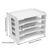 5-Tier Stackable Letter Tray Office Desk Paper Document Organizer File