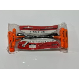 Snap-On Tools USA (NOS New) AWCGT-500 5pc ORANGE Torx T-Key Wrench Set T8-T25