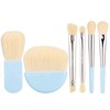 Travel Makeup Brush Set - 6 Pcs Portable Mini Brushes