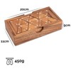 LOGOPLAY Tridomino Triomino Triomino Triangle Domino Tile Game Wooden Board
