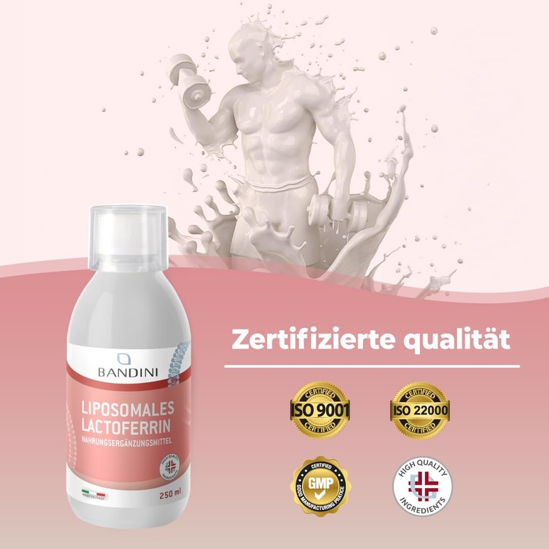 Bandini Lactoferrin Liposomal | 200 mg Liposomal Lactoferrin per Dose