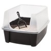 IRIS USA Large Cat Litter Box with Scatter Shield and