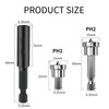 10pcs Drywall Screw Depth Setter PH2 Magnetic Positioning Screwdriver Bits,