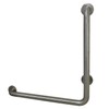 Kingston Brass GBL1224CSL8 24"x 24" L-Shaped Grab Bar - Left