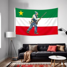 DecrPlus Quebec Flag Double Sided 90x150cm 150D Polycrystalline HD Printing Québec French Flag banner with Brass Grommets for Home Yard Decoration Gift