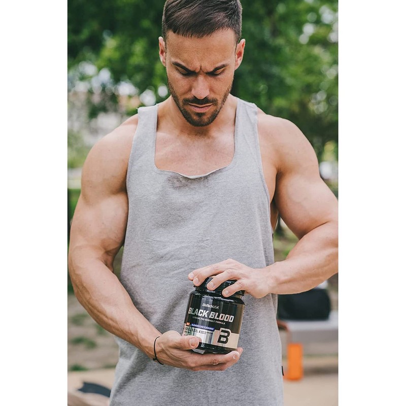 BioTechUSA Black Blood NOX+, Extreme pre-Workout Drink Powder containing NOX+