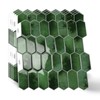 MOONFUN Long Hexagon Peel and Stick Tiles Backsplash,10 Sheets 3D