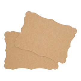 DIN A6 Vintage Card Set, Blank for Crafts and Design, 300 g/m² Kraft Paper, Grass Paper, Coloured Card, Photo Card (Kraft Paper 300 g/m², 75 Cards)