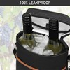 opux 2 Bottle Wine Carrier Tote, Insulated Leakproof Wine Cooler