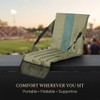 Stadium Cushion Soft Foldable Seat Cushion with Back Support, Foldable