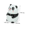 Mikinona 2pcs Ceramic Panda Seasoning Jar Salt Pepper Portable Kitchen