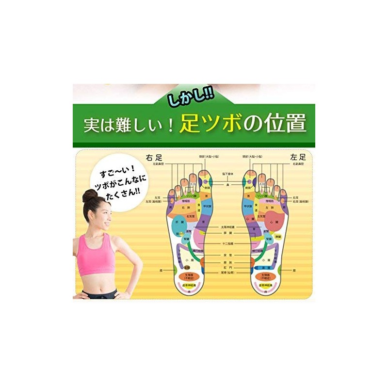 WAKASUGI Foot Acupressure Socks Foot Massage Socks Reflexology Print Socks