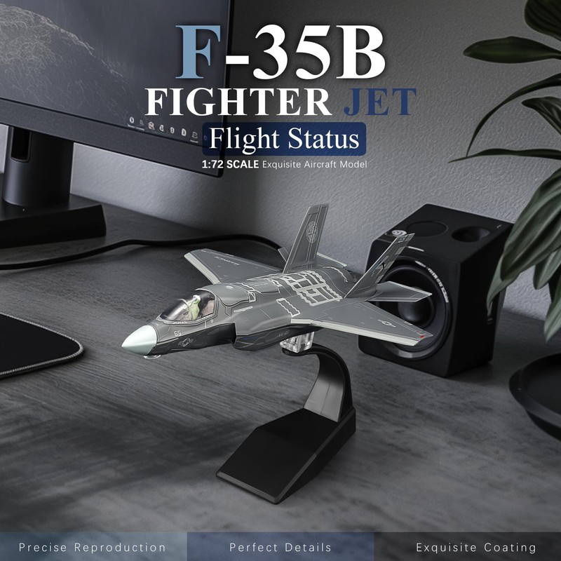 HANGOU 1/72 F-35B Lightning II (flight mode) military model aircraft