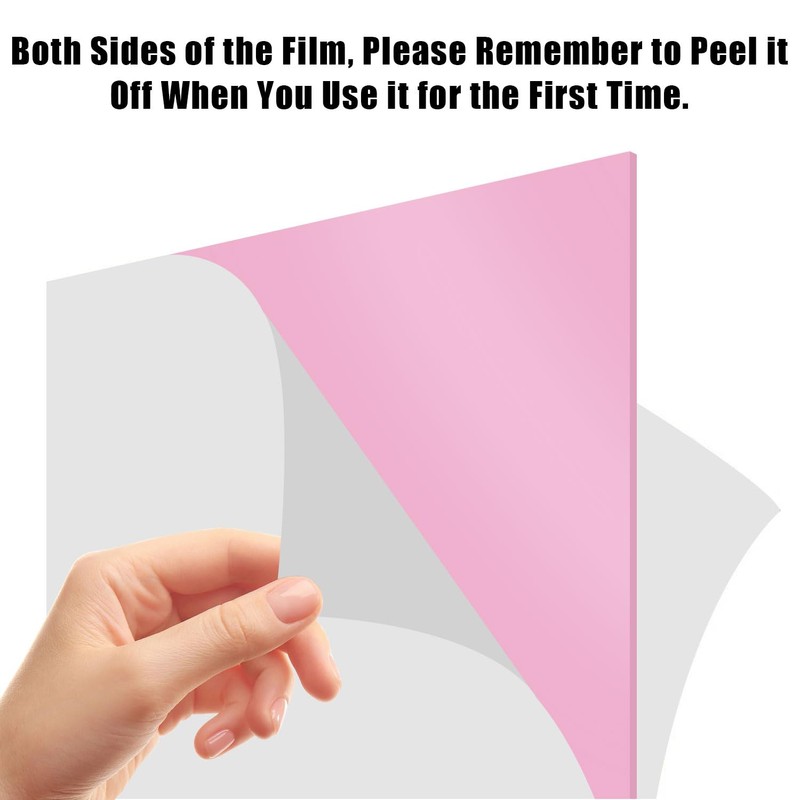 QEEYON 8 x 12 Pink Acrylic Sheet Plexiglass Sheet, 1Pcs