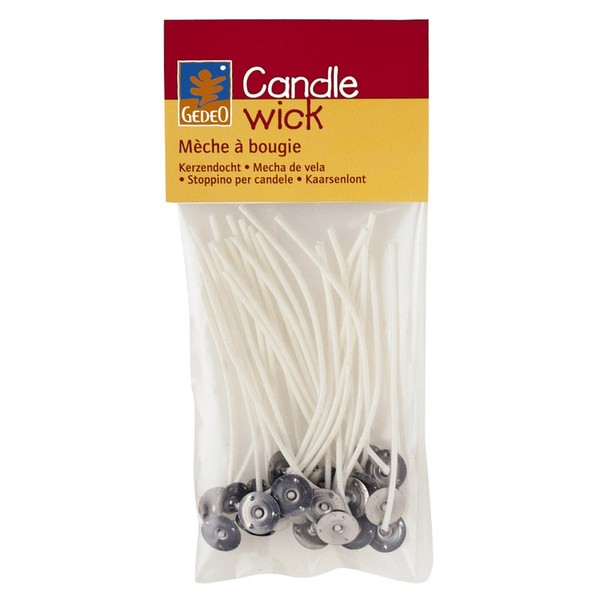Pebeo 3.1 x 25 Wick Candle Wicks with Washers