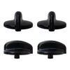 Gxcdizx 4-Pack WB03T10236 Burner Control Knob, Gas Range Knobs Black