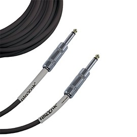Ploynk 1/4 to 1/4 mono TS Instrument Straight Patch Cable 2 FT foot long Black