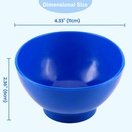 JMU Dental Mixing Bowl, 4.33" x 2.36" Lab Flexible Rubber Mixing Bowl for Alginate Impression Plaster Materials, Medium
